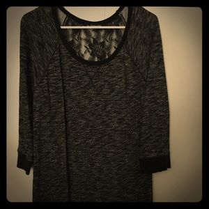 Express lace-back top.